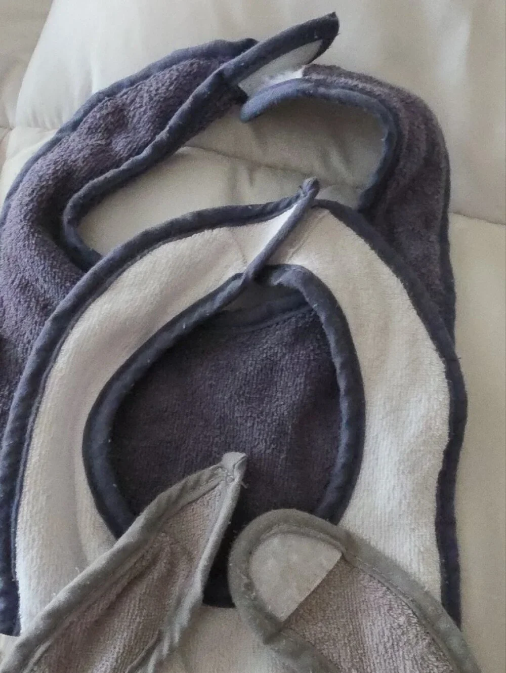 2/$5 3 Pc Baby Bibs Set - Grey and White 'Mister Little Boss' 'No Chill' 'Bruh'